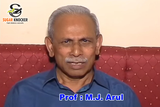 How Sugar Knocker has helped Prof. M. J. Arul in His Diabetes Management