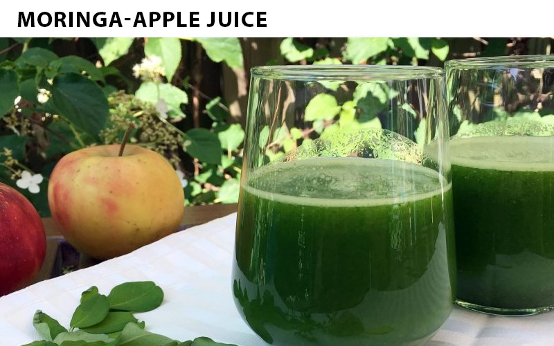 health benefits of moringa apple juice