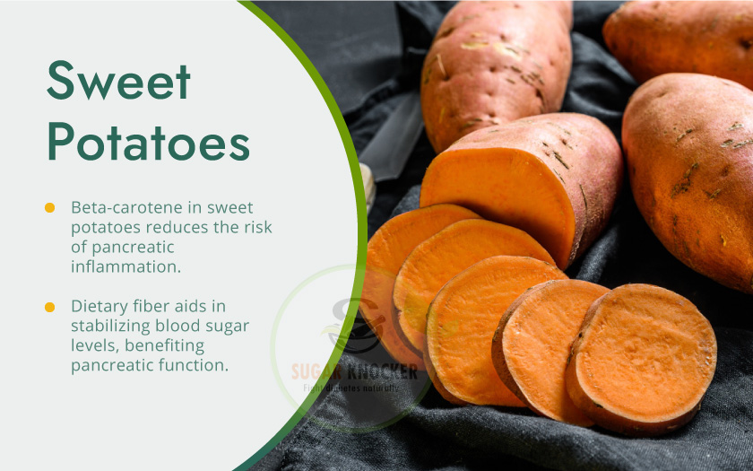 Sweet potatoes, a nutritious root vegetable, rich in vitamin C, potassium, and fiber. 