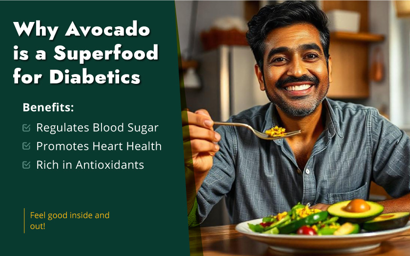 Avocado, a nutrient-rich superfood, offers health benefits for individuals managing diabetes.

