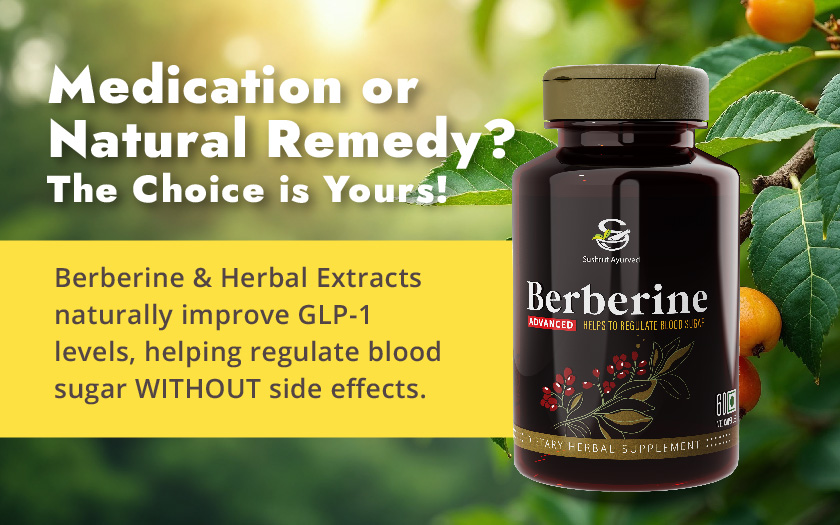 Image of herbal medicine options with a focus on sugar knocker berberine, highlighting the choice between herbal and natural remedies.

